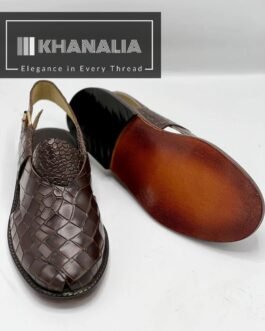 Khanalia special winter chappal brown dotted